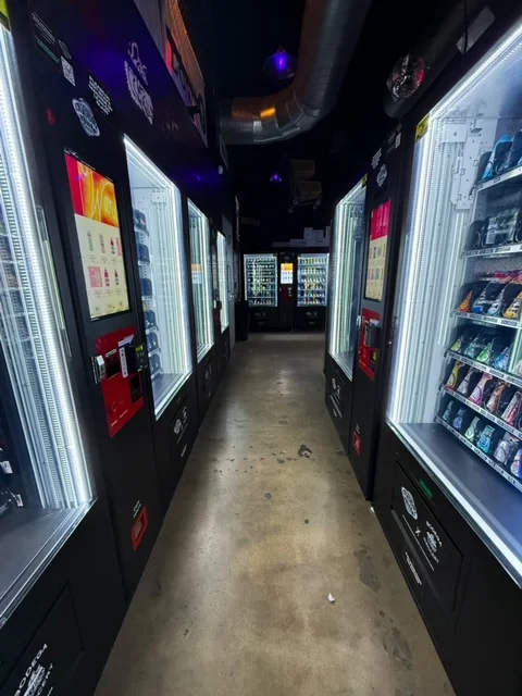 EJR Vending DFW machine lineup at the Bodega automated convenience store