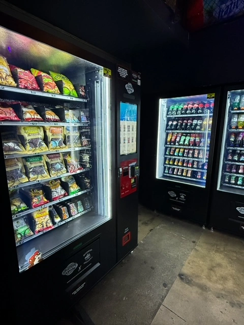 Multiple EJR Vending machines stocked and active at the Bodega DFW location